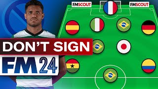 FM24 Players To AVOID AT ANY COST  Football Manager 2024 Tips [upl. by Aiykan]