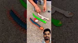 Remote control snake 🐍 RC snake rcsnake fishing fish snake experiment toys shorts [upl. by Lhadnek]