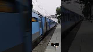 🔥 Aggressive Shatabdi crossing🔥shatabdiexpress indianrailways train railways railfans irctc [upl. by Gratianna]