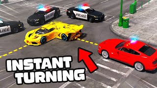 Instant Turning Car To Escape In GTA5 RP [upl. by Rufena]