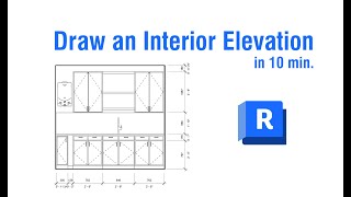 Draw an Interior Elevation in 10 Minutes [upl. by Ayamahs67]