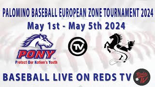 Palomino Baseball Game  15 Stuttgart Reds GER vs Angels Trnava SVK [upl. by Haelak]