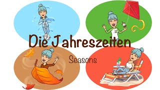 Die Jahreszeiten und Monate mit Vivaldi four seasons  Deutsch lernen  German Seasons and Months [upl. by Pauli884]