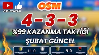 OSM 2024 ŞUBAT GÜNCEL 433 KAZANAN TAKTİK  ONLİNE SOCCER MANAGER [upl. by Esertap981]