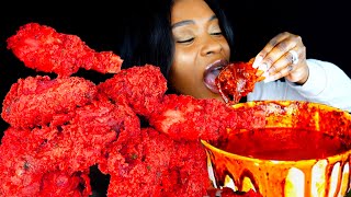 MUKBANG ASMR 2x SPICY CHICKEN  Nikocado Avocado Nuclear Fire Fried Chicken Challenge  ASMR EATING [upl. by Un]