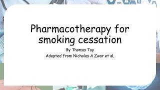 Pharmacotherapy for smoking cessation [upl. by Llednyl]