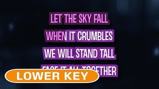 Skyfall Karaoke Lower Key  Adele [upl. by Htiduj]