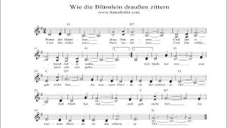 Wie die Blümlein draußen zittern [upl. by Arait]