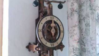 Wooden clock foliot [upl. by Acinonrev]