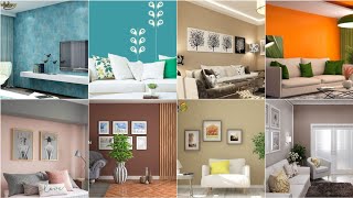 Modern living room color combinations 2024 home interior wall painting colours ideas [upl. by Nodnol]