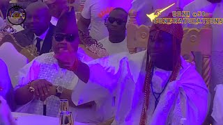 KING SUNNY ADE GOV ADELEKE amp OTHERS CELEBRATES WITH OONI OF IFE 50th BIRTHDAY ANNIVERSARY [upl. by Eltrym873]