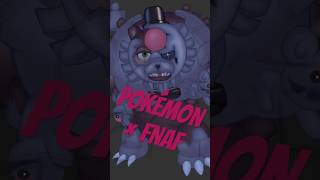 Blood Moon Ursaluna × Nightmare Freddy Speedpaint fivenightsatfreddys pokemon halloween [upl. by Serdna]