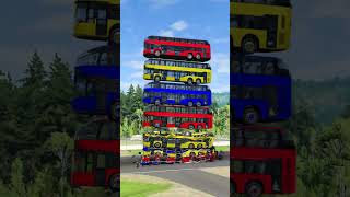 Color mixing buses recipes from red blue yellow colors bus mixing beamngdrive beamng [upl. by Lirbij3]