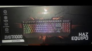 unboxing y review del teclado GAMECRAFT DylanTvWTF [upl. by Abagail]