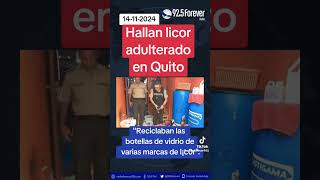 Licor adulterado en el Sur de Quito  deben hundirse en la cárcel [upl. by Adnoloy]