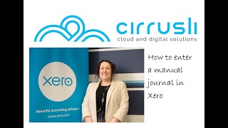 How to enter a journal in Xero [upl. by Palmira170]