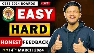 Class 10 Board 2024 Board Exam 🔥Easiest or Toughest 😕 CBSE Board Exam  Was it Easy or Tough [upl. by Melantha]