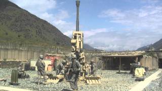 M777 Howitzer Firing Bravo Battery 3321 HD Video 10 [upl. by Kuhn506]