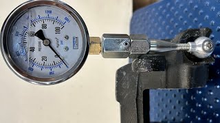 Information on the 360 rotation brake pressure gauge and GM metric caliper adapter [upl. by Odlanyar816]