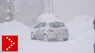 Bufera di neve a Capracotta Isernia [upl. by Hull558]