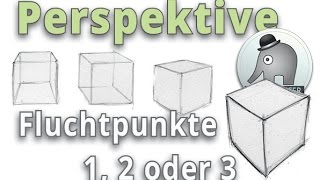 Perspektive  Fluchtpunkte Würfel Teil 1 [upl. by Broome95]