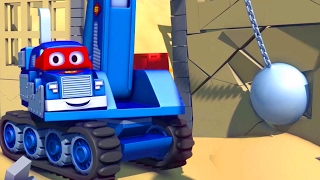 Carl le Camion Transformer et le Camion de démolition à Car City Dessin animé pour enfants 🏢🚒 [upl. by Lutim]