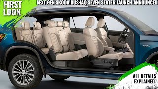 Skoda Kushaq 7Seater Launch Planned For 2027  Explained All Spec Features And More [upl. by Indnahc427]