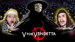 V FOR VENDETTA 2005 FIRST TIME WATCHING  MOVIE REACTION  Arab Muslim Brothers Reaction [upl. by Janerich197]