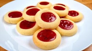 How to Make the Best Thumbprint Cookies  Easy Jam Cookies [upl. by Short316]