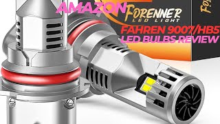 quotFahren 9007HB5 LED Bulbs Review 22000LM 600 Brighter 6500K Cool White IP68 amp Quick Installquot [upl. by Inig]