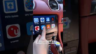 Get Split Screen feature by CarlinKit CarPlay AI box Use WAZE and listen to music while driving [upl. by Stedman]