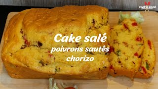 Cake aux poivrons sautés et chorizo [upl. by Kehr]