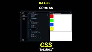 Current coders 211000 learning flex box in css css shorts webdevelopment coding coders dsa [upl. by Yevoc]