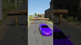 Cars vs Log Trap Crush  BeamNG Drive [upl. by Airdua]