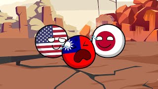 Taiwan earthquake  Countryball [upl. by Nylodnewg93]