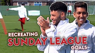 Liverpool Players RECREATE Sunday League Goal  OxladeChamberlain Firmino amp Woodburn 🔥 [upl. by Wallis]