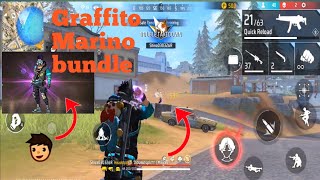 Graffito Marino bundle gameplay Garena free fire  tirkeygaming23 [upl. by Rustice356]