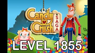 Candy Crush Saga Level 1855  AppLevelHelpercom [upl. by Butterworth]