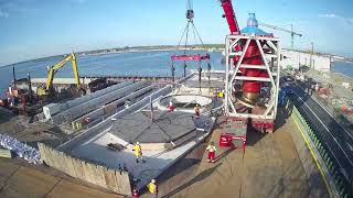 Timelapse inhijsen pompen gemaal Afsluitdijk 12 [upl. by Chase]