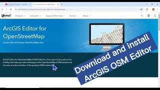 How to download and install ArcGIS Editor for Open Street Map [upl. by Mirielle105]