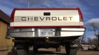 Chevy 350 flowmaster exhaust [upl. by Nivart643]