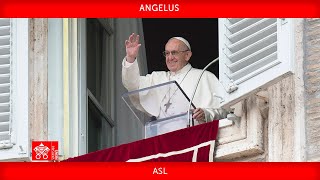 January 28 2024 Angelus prayer Pope Francis ASL [upl. by Gentilis]