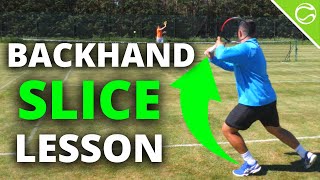 Tennis Backhand Slice  How To Slice In Tennis [upl. by Etam]