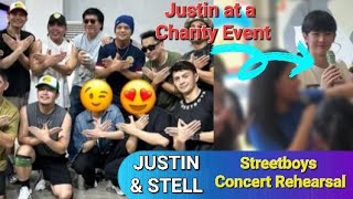 SB19 JUSTIN amp STELL AT STREETBOYS CONCERT REHEARSAL [upl. by Yhtomot]