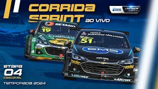 STOCK CAR 2024 AO VIVO  4ª ETAPA  CORRIDA SPRINT  CASCAVEL PR [upl. by Lewert436]