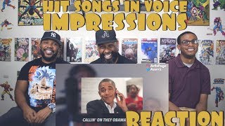 Hit Rap Songs In Voice Impressions Reaction [upl. by Moise]