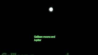 Hey look at the Galilean moons and Jupiter galileanmoon jupiter [upl. by Enaols]