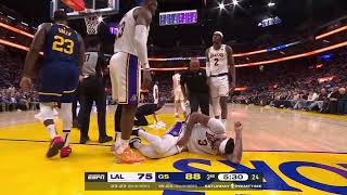 Anthony Davis Injured Himself As Gets Kneed By Draymond Green Youre Kidding [upl. by Anier]