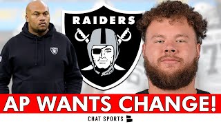 Antonio Pierce WANTS CHANGE Raiders Plan To Fix The OLine Before NFL Week 3 Game vs Panthers [upl. by Thurstan]