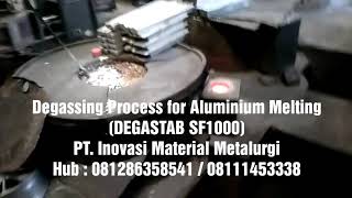 Degassing Process for Aluminium MeltingAL Casting Technology yt2Tablet DegasserDegastab [upl. by Kentiga554]